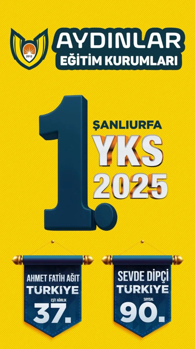 AYDINLAR EĞİTİM KURUMLARINDAN YKS'DE TARİHİ BAŞARI!