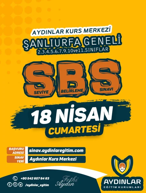 AYDINLAR SEVİYE BELİRLEME SINAVI BAŞVURULARI BAŞLADI