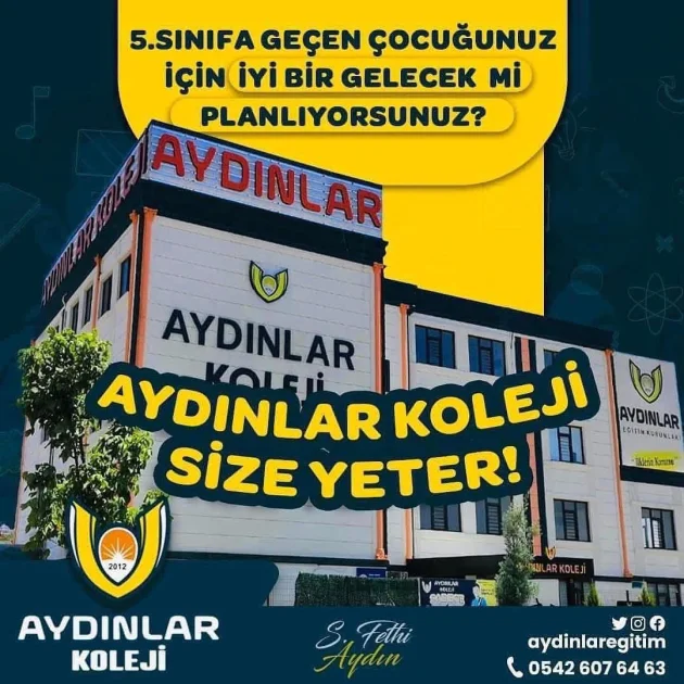 Aydınlar Koleji Bursluluk Sınavına Yoğun İlgi